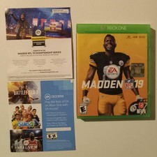John Madden 2019 Xbox One case & inserts no game X-box 19 $0.99