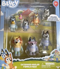Bluey Friends Extended Heeler Family Pack 8 Figure Multi Pack "NEW"