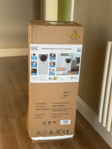 BLACK+DECKER 7000 BTU Smart Portable Air Conditioner 3-in-1 Dehumidifier Fan