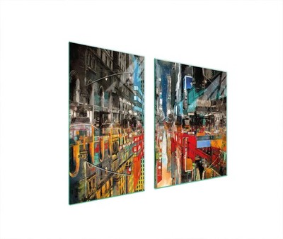Glasplatte und Schneidebrett 100x52 CITY