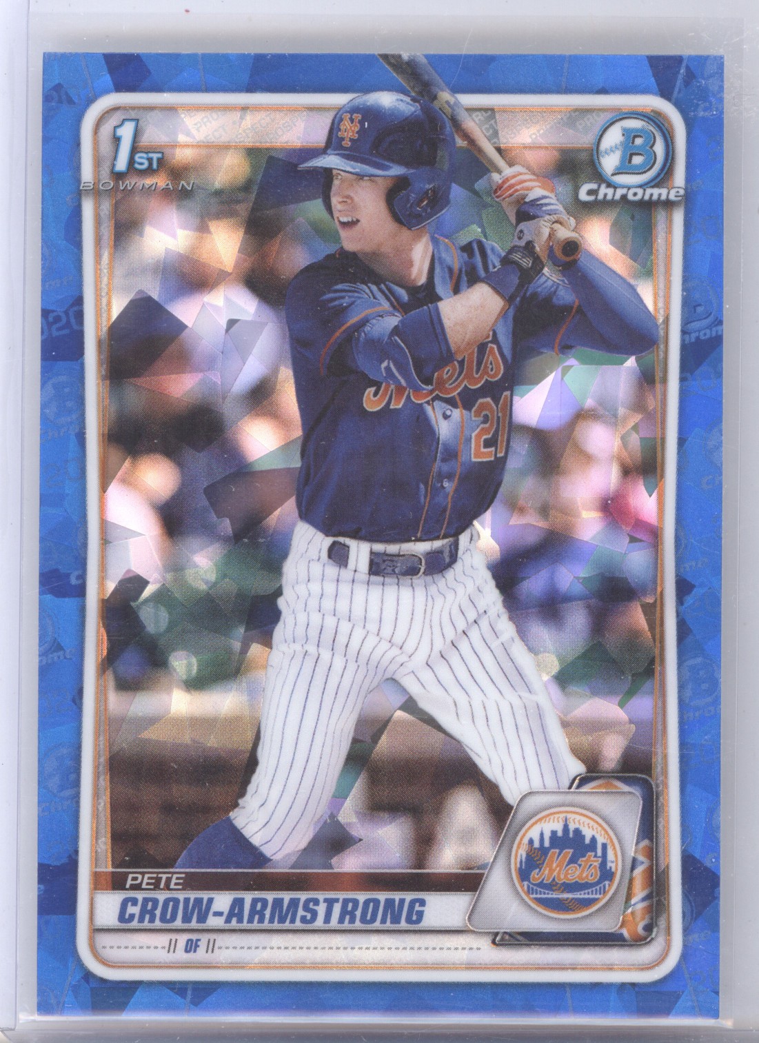 2020 Bowman Draft Sapphire Edition #BD-72 Pete Crow-Armstrong