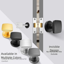 Household Interior Door Lock Silent Concealed Zinc Alloy One Side Latch