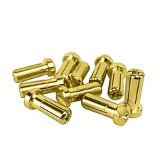 1UP Racing LowPro Bullet Plugs 5mm (10pcs) - 1UP190406