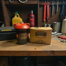 Vintage General Oil Filter With Original Box Vintage General Oil Filter With Original Box