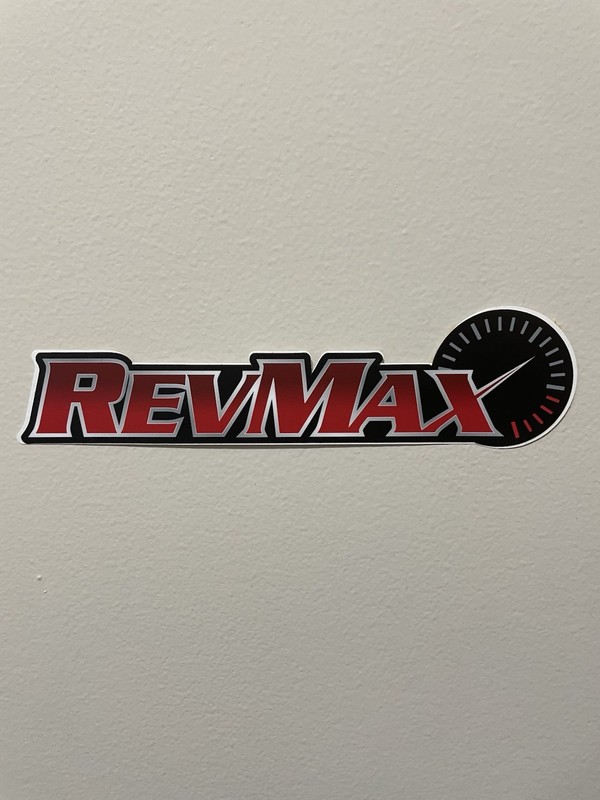 REVMAX racing sticker/decal