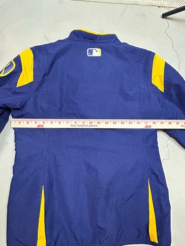Majestic Dugout Jacket Therma Base Women’s Size Medium Milwaukee Brewers - Picture 3 of 9
