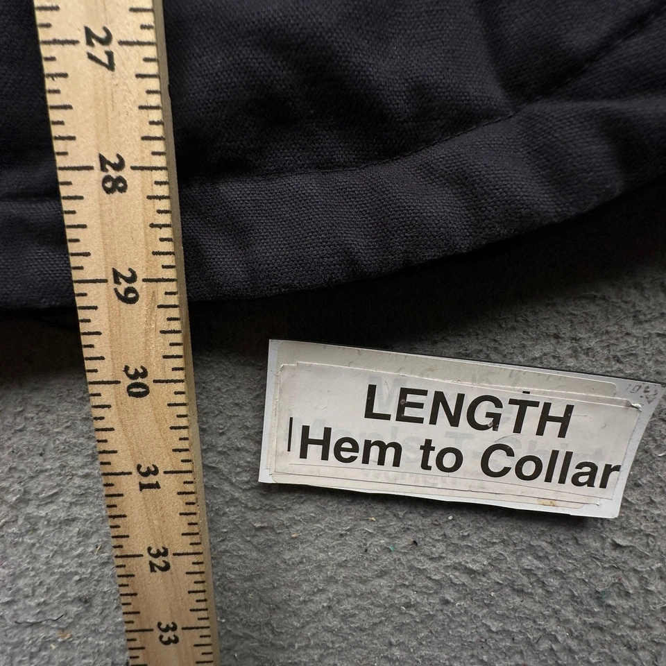 Colete Wrangler Duck de lona com zíper completo forrado com capuz masculino 2XL 55275 bolsos azul marinho - Imagem 3 de 4