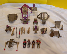 Tyco Dino Riders Tyrannosaurus Rex T-rex Harness & Weapons & 4 Figures 1987