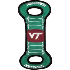Pets First NCAA Virginia Tech Field Dog Toy – Licensed Canvas Tug & Squeaker