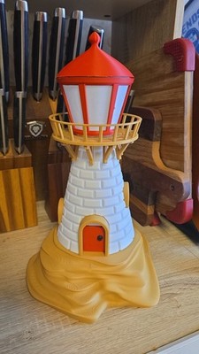 Plastic Lighthouse Figurine Multicolor Nautical Decor 3D Effect Matte Finish