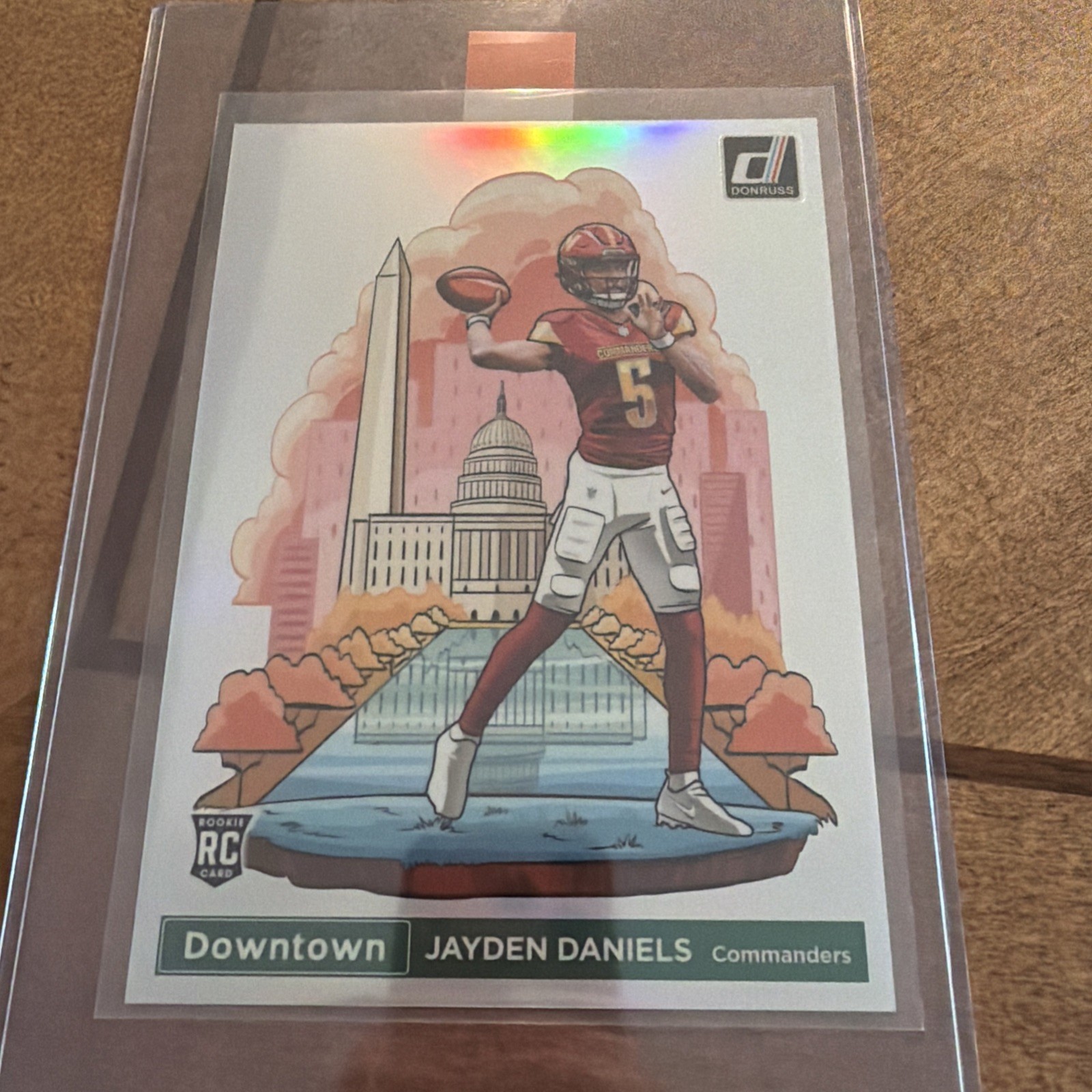 2024 Panini Donruss NFL Football Jayden Daniels Rookie Downtown Oversize Jumbo