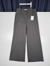 NEW - OTHER STORIES Plaid Gray Wide Leg Dress Pants Trousers - 8 - 29" Inseam
