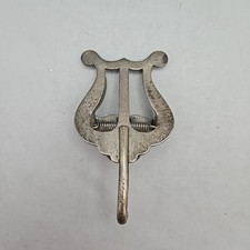 Vintage Metal Marching Lyre Sheet Music Holder- Double Clips Open Individually