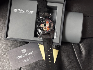 TAG Used Quartz 43mm Men's Watch Classic Rubber strap CAZ101AD.FT8024