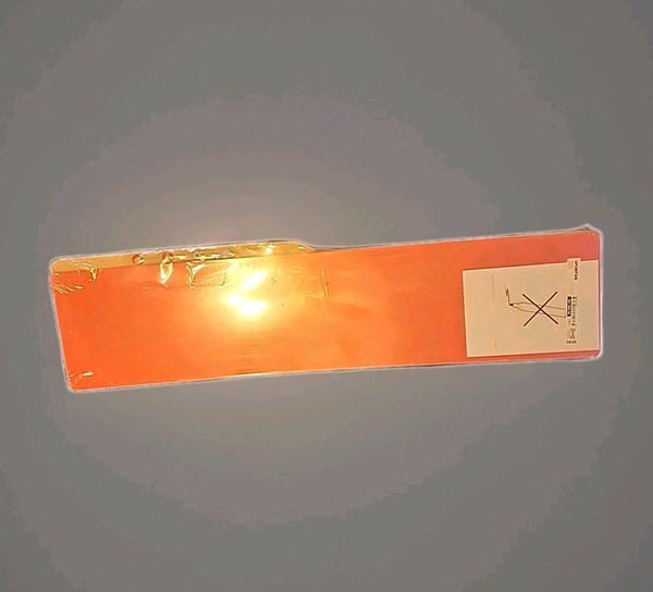 Par de tableros de pared de mensajes magnéticos IKEA NARANJA ESPONTANOS GRANDES 30,5" X 7" NUEVOS 