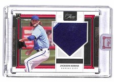 2022 Panini Three and Two #RJ-JK Jackson Kowar Rookie Jerseys Gold #/35
