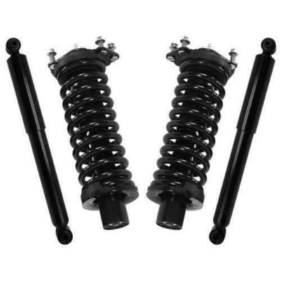 4 Pieces Front Rear Side Shock Strut 100-4651 Assembly, Direct Replacement