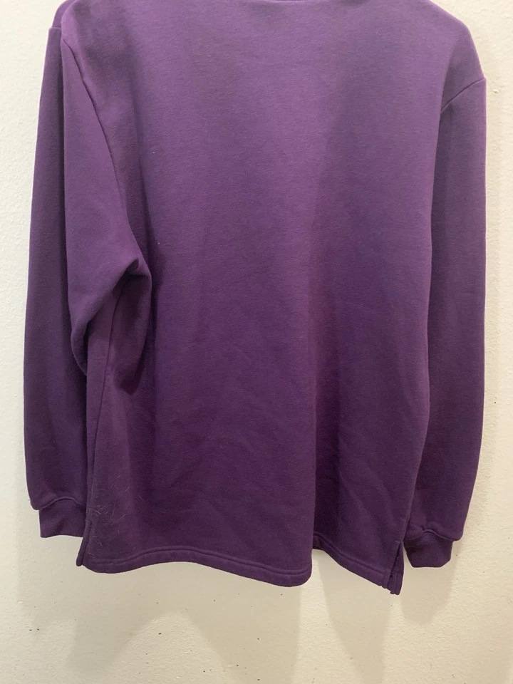 Sudadera Blair púrpura con flores con cuello blanco mediana Foto 3 de 3