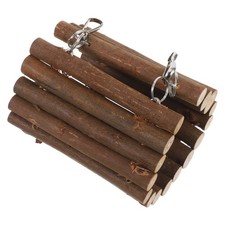 Bird Tunnel Chew Toy Wooden Small Animal Hammock for Cage Toys Parrots