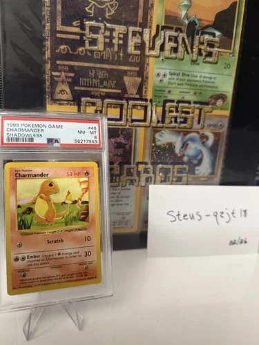 Charmander Shadowless - PSA 8 - Pokemon Base Set 046/102