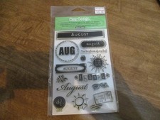 HERO ARTS CLEAR DESIGN AUGUST CLEAR STAMP SET