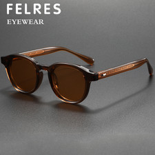 Men Women TR90 Round Retro Sunglasses Outdoor Shade Glasses UV Protection