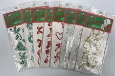 Dizzle Glitterlooks Instant Iron-On Fashion Accents Christmas Themes Lot of 8