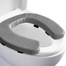Toilet Seat Cushion with 2-inch High-Density Foam,Toilet Seat Riser-Suitable ...