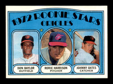 1972 TOPPS #474 DON BAYLOR / JOHNNY OATES (EX-MT) ROOKIE ~ GFCC