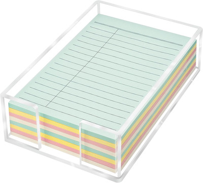 Acrylic Sticky Note Holder, 4 X 6 Crystal Clear Sticky Note Dispenser Acrylic No