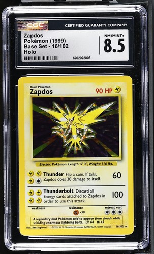 Zapdos graded CGC 8.5 for sale on eBay