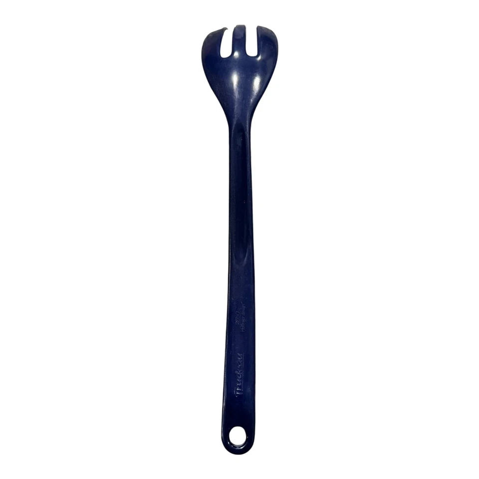 Trudeau Hollinger Design 2530 Slotted Serving Spoon Navy Blue Kitchen Utensil - Image 2 of 4