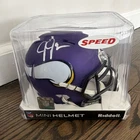 Justin Jefferson Signed Minnesota Vikings Mini Helmet Original Autographed
