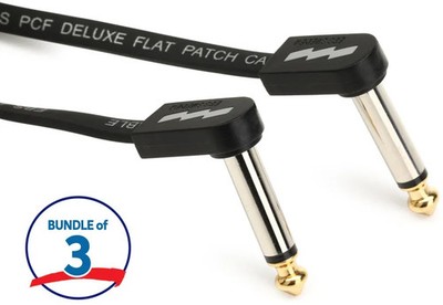 EBS PCF-DL18 Deluxe Flat Patch Cable - Right Angle to Right Angle - 7.09 inch