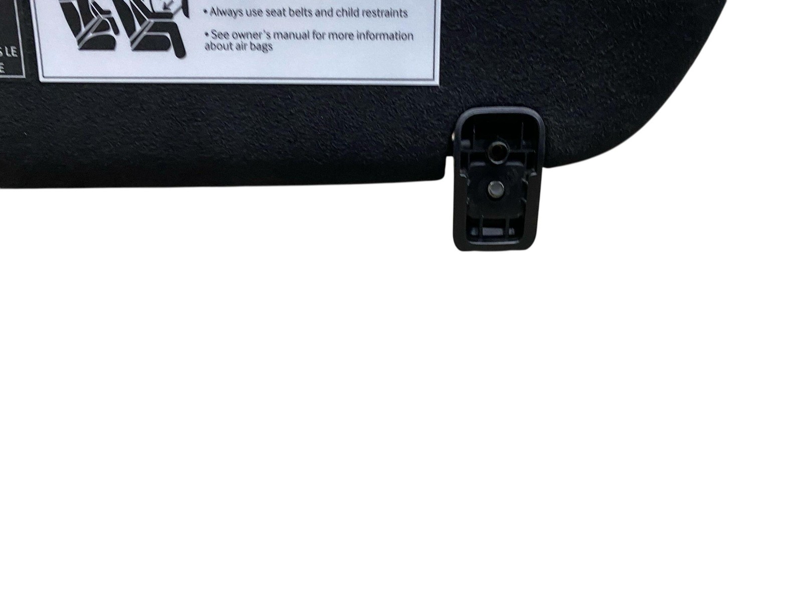 2024 MCLAREN ARTURA RH RIGHT SUN VISOR SHADE BLACK *SMALL TEARS* OEM