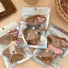 Cute Little Bear Plush Hairpin Cartoon Stuffed Doll Hair Clip Side Bang Clips