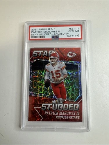 PSA 10 Gem 2021 Patrick Mahomes Rookies and Stars Star Studded Longevity Prizm