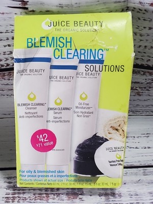 Juice Beauty Blemish Clearing Solutions 4 Pc Kit-Travel Size New