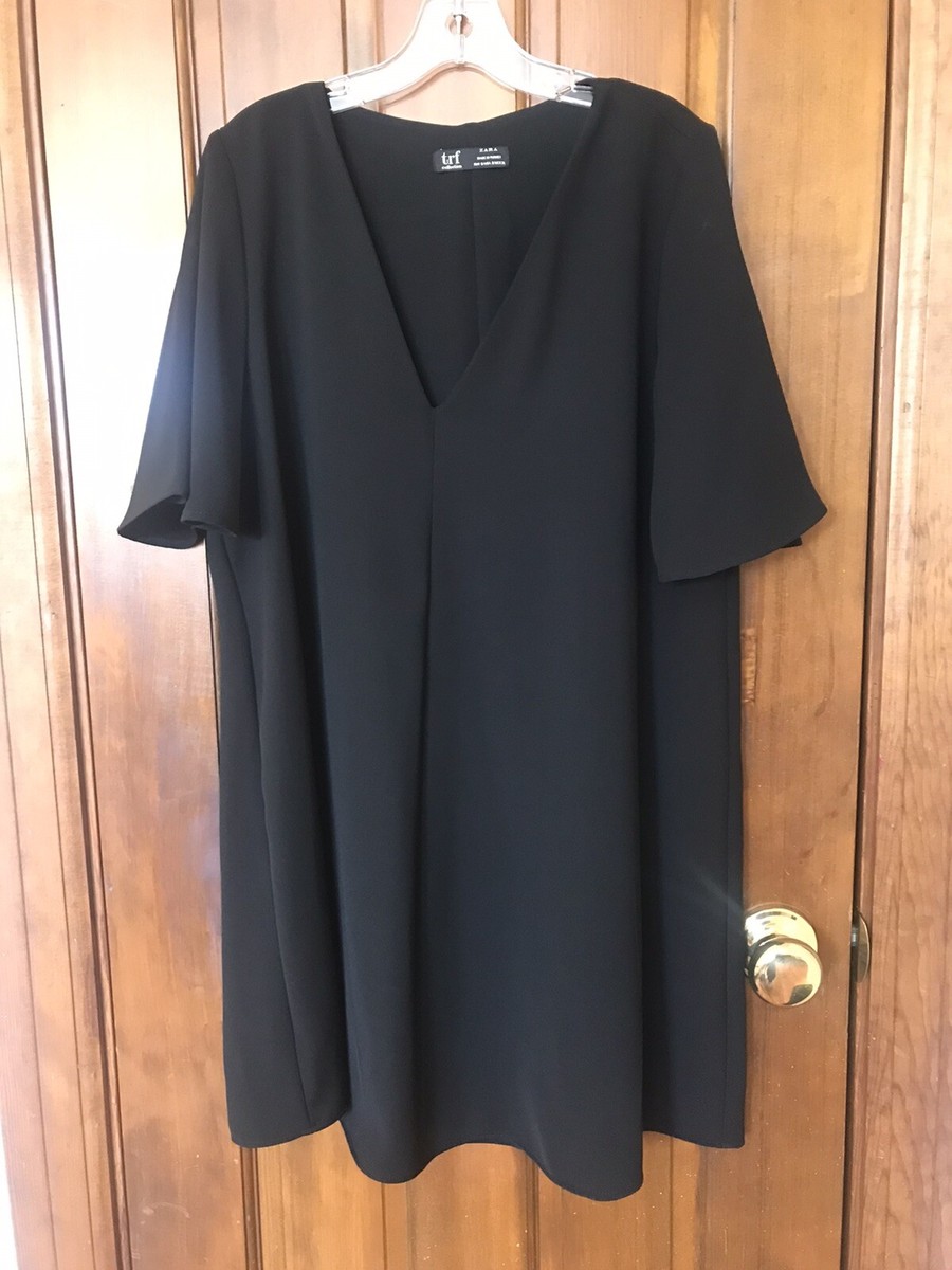Zara Women's Black Flowy Mini Dress Size Small | eBay