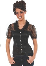Rubie's Costume Gothic Corset-Style Blouse Costume, Large
