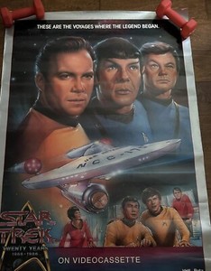 Star Trek Original Series Videocassette Release Promo Poster 1986