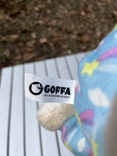 Goffa KNEELING PRAYER TEDDY BEAR Now I Lay Me Down to Sleep Plush Blue Stars - Picture 4 of 4