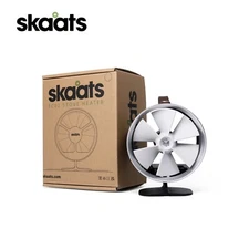 SKAATS Premium Stove Top Fan for Gas Wood Burners (Black)  Faster Heat & Saves $