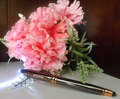 3 in 1 Royale Excel Tech Rotguss/Kupfer Kugelschreiber Stylus LED Adler Stift-Qualität - Bild 1 von 5