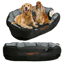 Upgraded Large Waterproof Dog Bed Claming Durable Oxford Fabric Zippers Washable