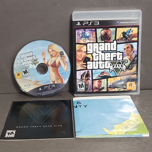 Grand Theft Auto V 5 (PlayStation 3 PS3) Complete Map Refurbished