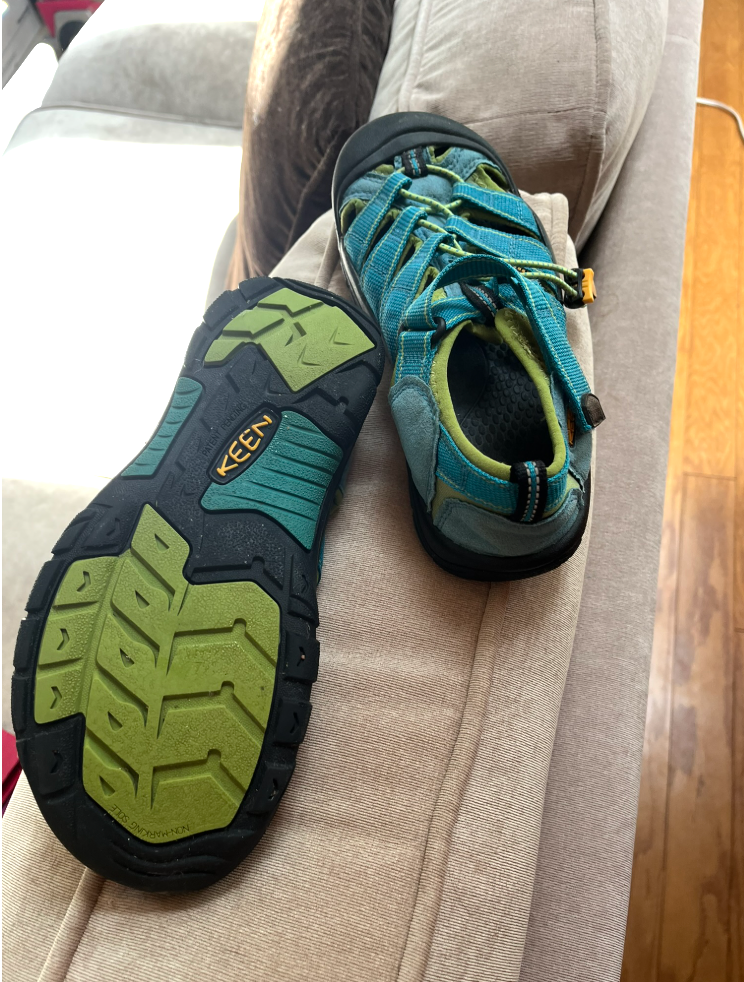 Sandali KEEN impermeabili taglia ADULTO 5 impermeabili BLU VERDE USATI IN OTTIME CONDIZIONI