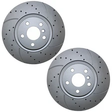 Bison Performance Set Front Drilled Coat 300mm Brake Rotors for F39 F48 Mini F60