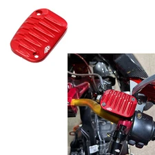 Red Front Brake Reservoir Master Cylinder Cover for Harley Fat Bob Boy FXLR FLDE