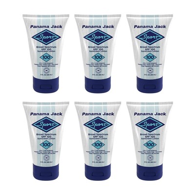 Panama Jack Sport Sunscreen Lotion - SPF 100, Broad Spectrum UVA/UVB Protection,